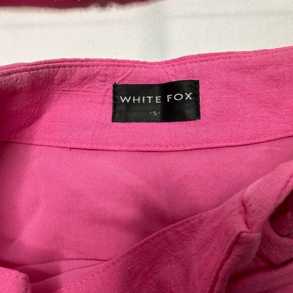 White Fox Women’s Size Small Pink Set Top + Skirt Super Cute Perfect For Summer - Picture 3 of 3